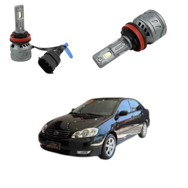 Kit Par Lâmpada Super Led H11 6000k Farol Milha Corolla 2003 até 2008