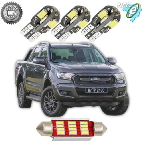 Kit 5 Lampadas Led Interior Ford Ranger Cambus Tuning