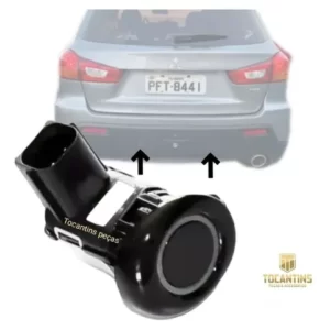Sensor De Ré Estacionamento Central Asx Mitsubishi Preto