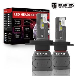 Par Lâmpada Super Led H4 Farol Baixo 16000 Lumens