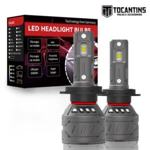 Par Lâmpada Super Led H7 Farol Baixo 16000 Lumens