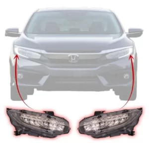 Par Farol Full Led Honda Civic G10 Touring 2017 2018 2019