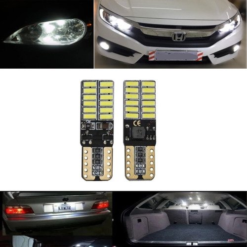 Par Lâmpada 24 Led Farol T10 Sorento, Picanto, Fusion, Hb20