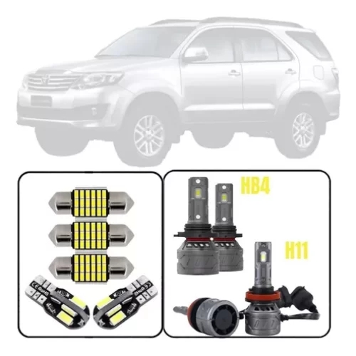 Kit Lâmpadas Led Cambus Premium Toyota Sw4 Hilux 2014