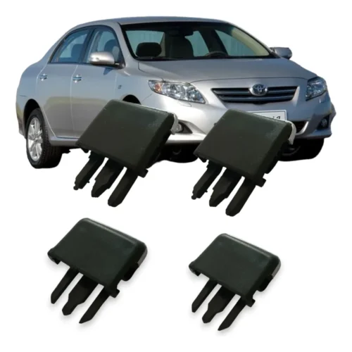 Clip Difusor Direcionador de Ar Corolla 2009 a 2014 – Kit com 4 Unidades – Preto e Preto