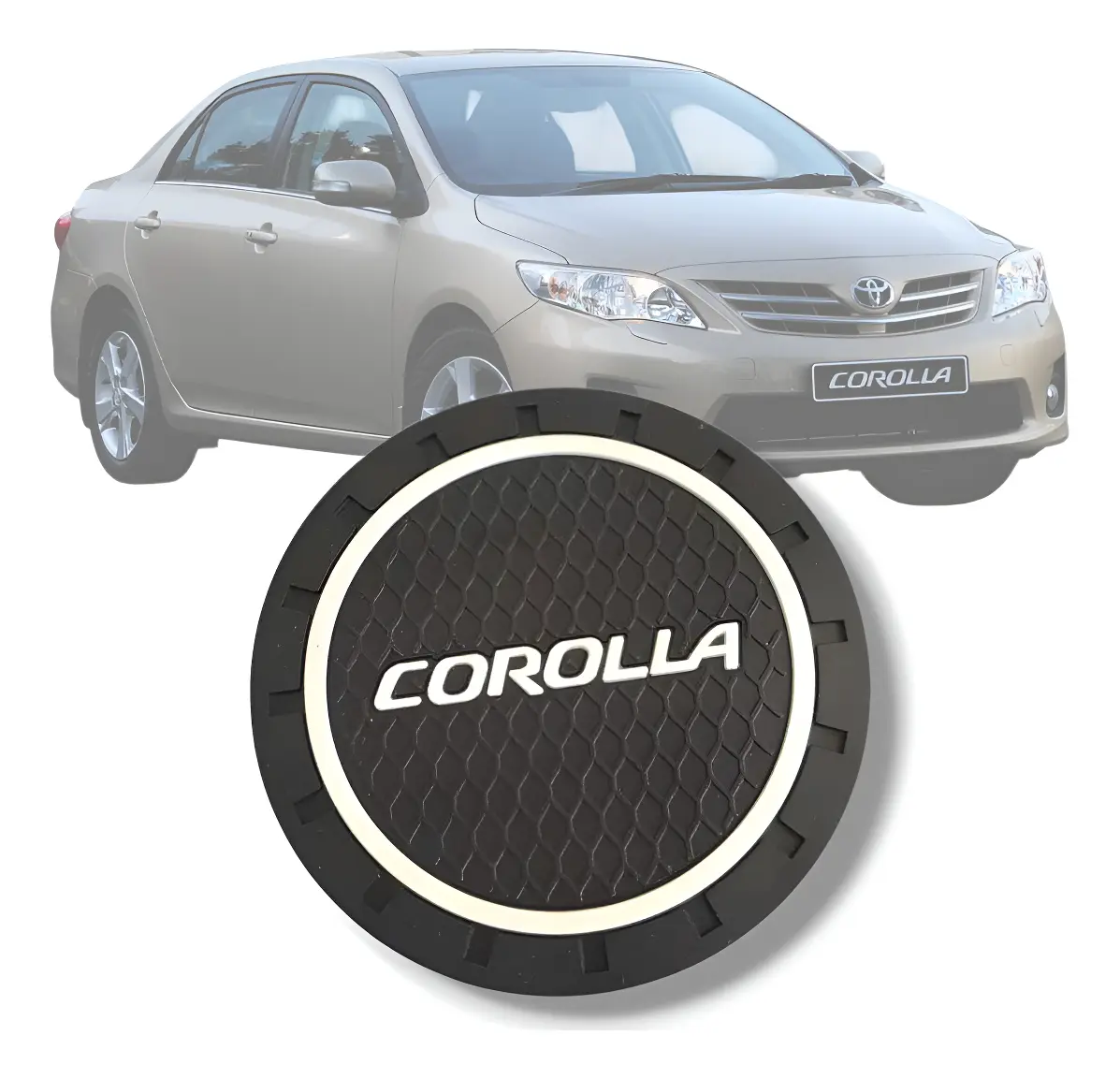 Par Acessório Protetor Porta Copos Toyota Hilux  e Corolla
