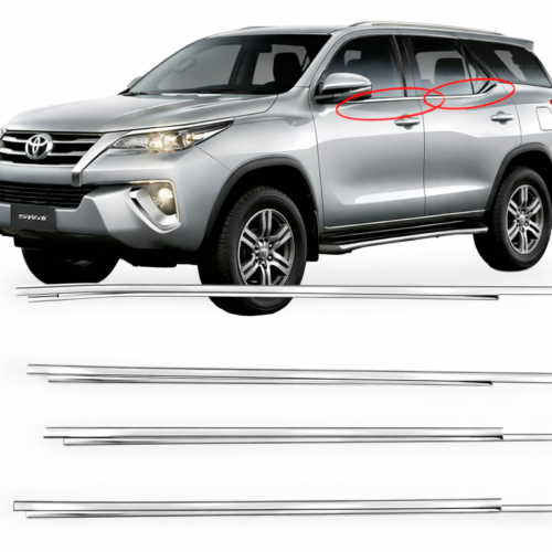 KIT 4 Pestana Externa cromada para a porta e vidro Toyota HILUX SW4 2016 a 2026