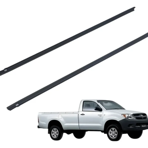 Par Pestana Externa Preta Cabine Simples Hilux 2005 Á 2015