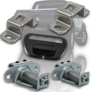 Kit Moldura Com Mçaneta + Fechadura + Batente Da L200 Triton 2008 Á 2016