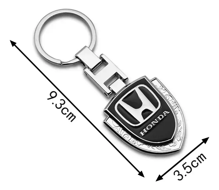 Chaveiro Honda Escudo Cromado Metal Alta Qualidade - Imagem 5