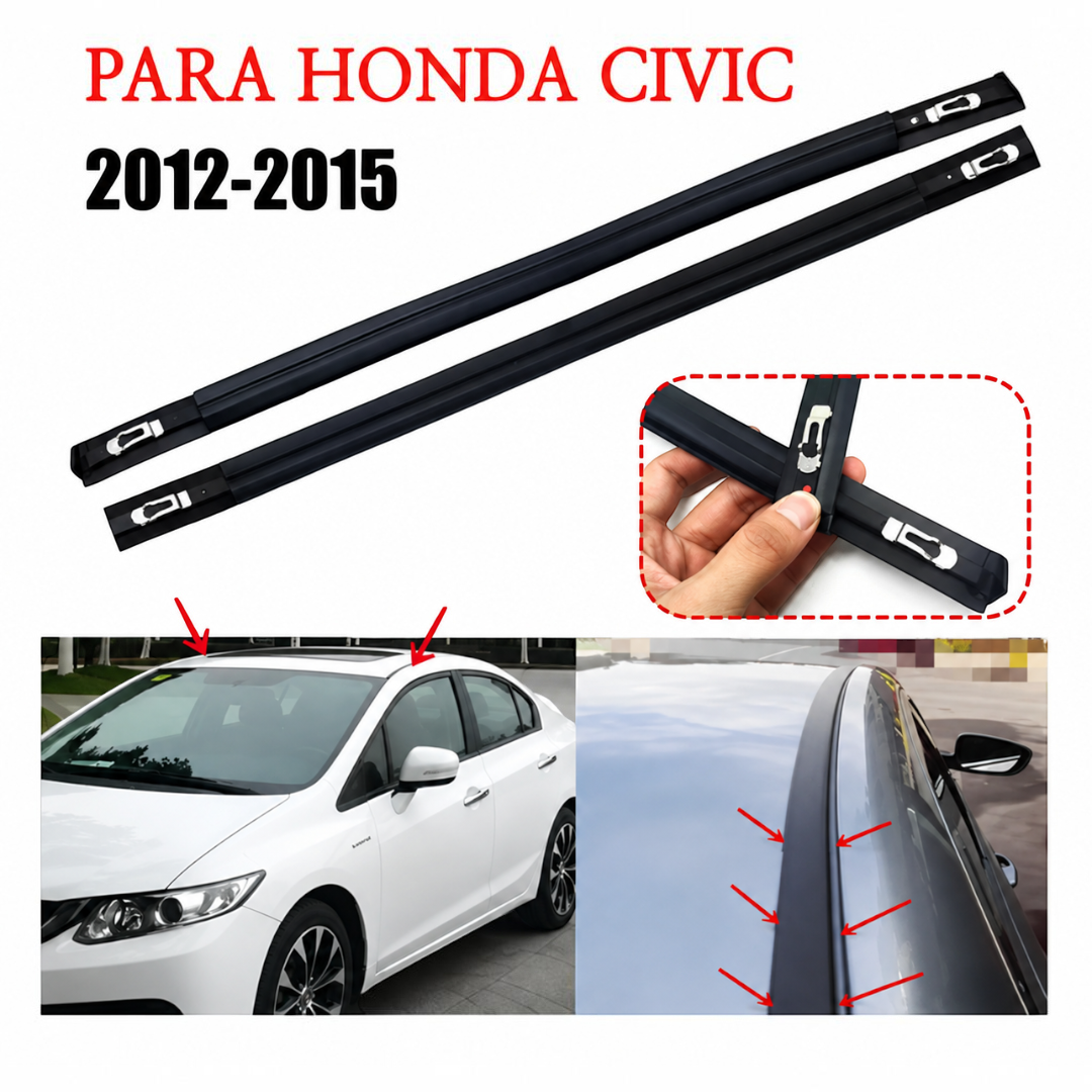 Par Borracha Guarnição Lateral Teto Honda Civic 2012 A 2016 - Imagem 4