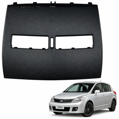 Moldura Acabamento Superior do Painel Preta para Nissan Tiida 2007 a 2013