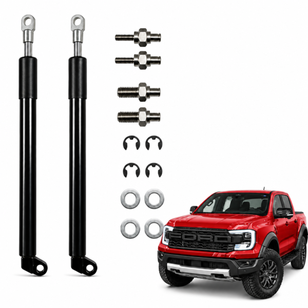 Par Amortecedor Tampa Traseira Ford Ranger 2024 a 2026 Haste Dupla