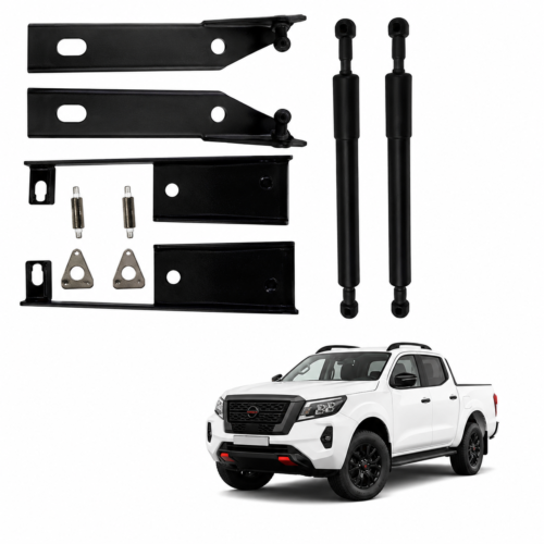 Par Amortecedor Tampa Traseira Nissan Frontier 2021 a 2023 Hastes Duplas